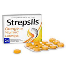 STREPSILS ORANGE WITH VITAMIN C LOZ
